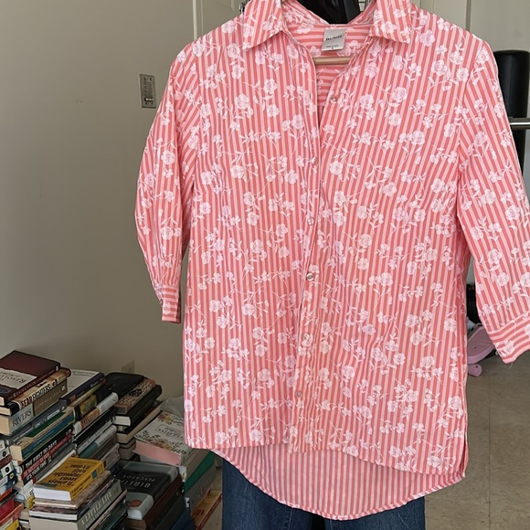Peach Floral Shirt - Picture 7 of 9